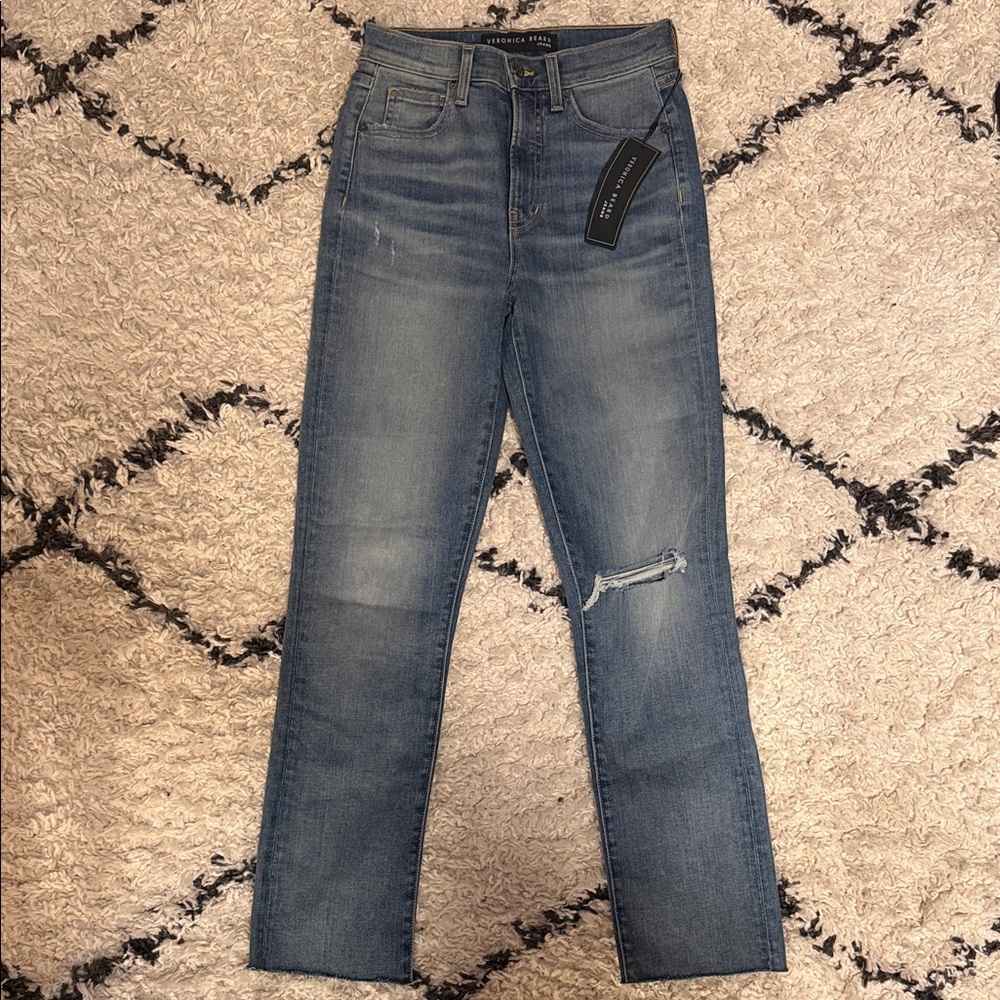 Veronica Beard Women's High Rise Jeans - Medium Blue